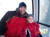 Here is Duncan and Daddy riding the free gondola in Telluride