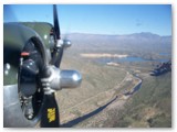 Four Peaks, Canyon Lake and two Wright R-1820-97 Cyclone Turbosupercharged Radials