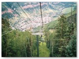 The town of Telluride as seen from the free town gondola.